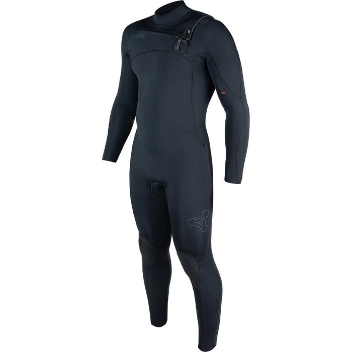 2024 Xcel Hombres Comp X 4/3mm Chest Zip Neopreno MN43C2C2 - Black